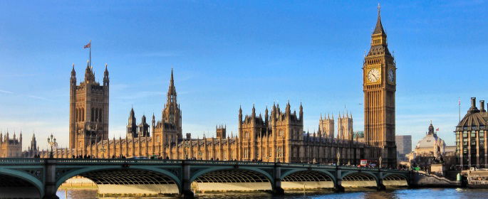 Image shows the Houses of Parliament.