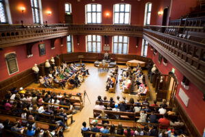 Image of students listening to lecture