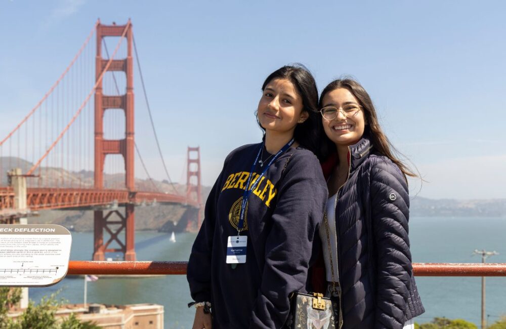Oxford Royale students at the Golden Gate Bridge